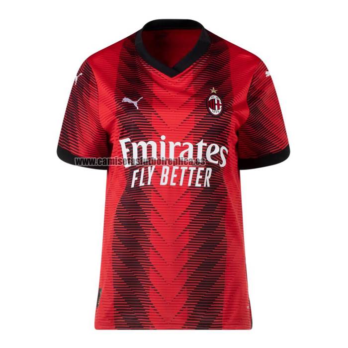 Camiseta AC Milan Primera Mujer 2023-24
